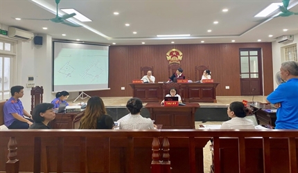 Viện KSND quận Đống Đa ứng dụng công nghệ thông tin trong Phiên tòa rút...